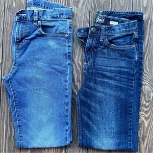 2 pairs of boys 14 jeans Old Navy & Oshkosh